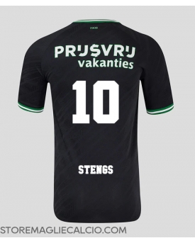 Feyenoord Calvin Stengs #10 Maglia Gara Trasferta Repliche 2024-25 Maniche Corte